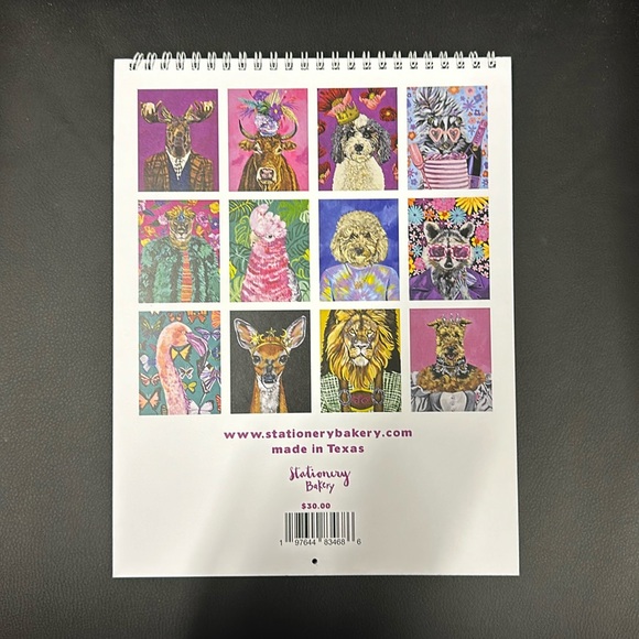 2024 Fancy animals Calendar by Stationery Bakery - Picture 2 of 3